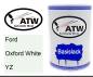Preview: Ford, Oxford White, YZ: 500ml Lackdose, von ATW Autoteile West.